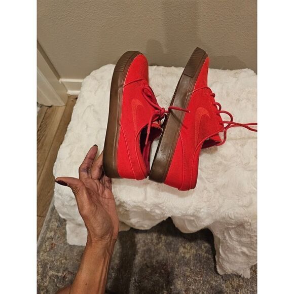 Nike Zoom Stefan Janoski Red Canvas Sneakers Size 6 - Picture 9 of 12